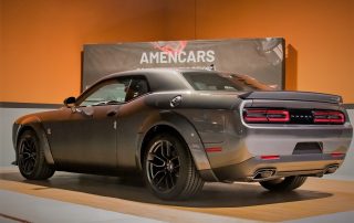 Dodge Challenger RT Scat Pack Widebody, diagonal trasera